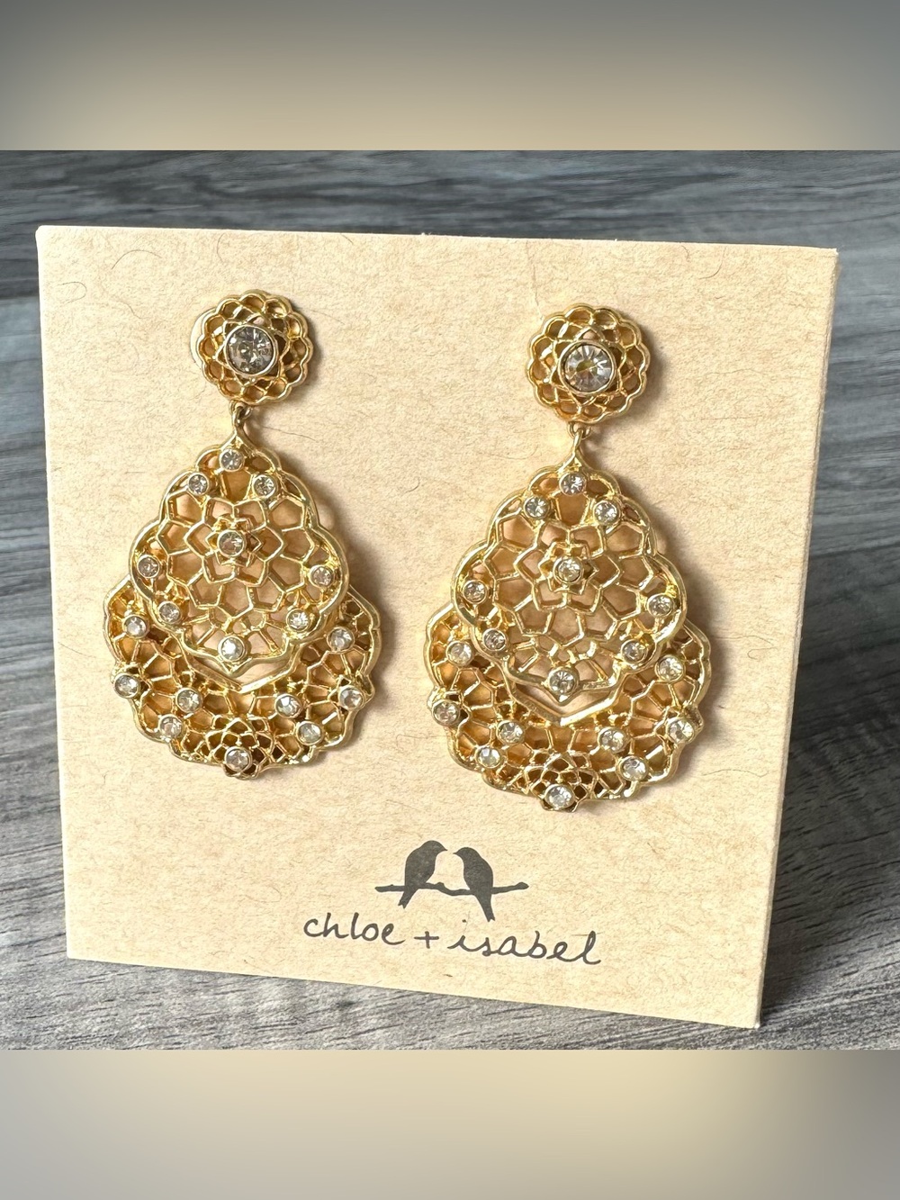 Chloe + Isabel Sunlit Sahara Statement Earrings NWT